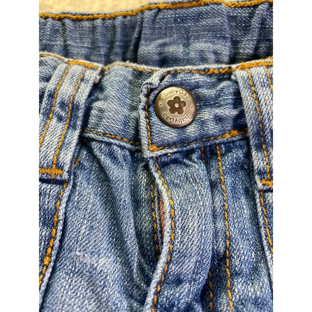 Baby Gap Adjustable Waist Blue Jeans or Capris Size 4T